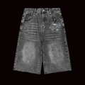 Chrome anti pedal club dice Jean shorts