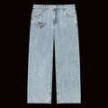 Chrome anti pedal club dice jeans