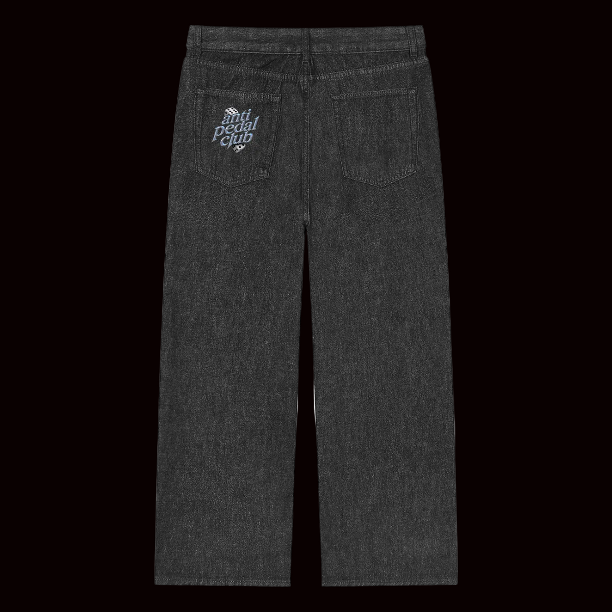 Chrome anti pedal club dice jeans