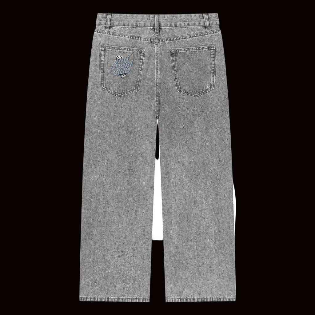 Chrome anti pedal club dice jeans