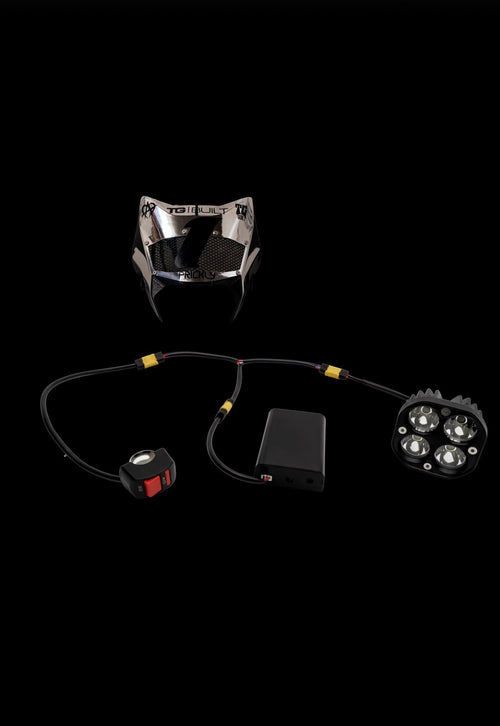 Battery Powered Squad Baja Light with Vented Ultra Bee Front Plate