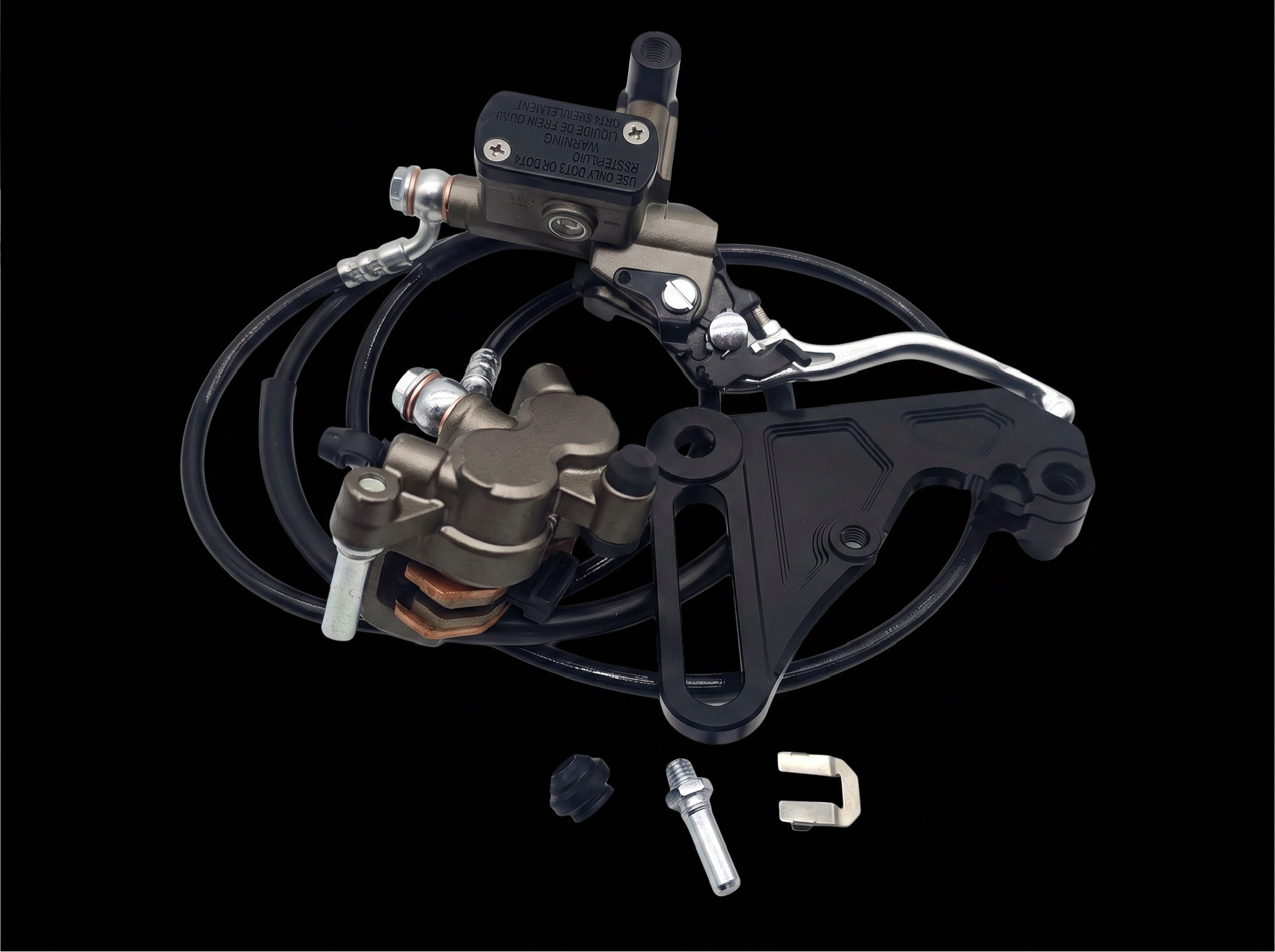 Surron Ultra Bee Back Brake Kit - Nexvy Flash/Nexvy Flash Pro- Pre-bled - Billet mount