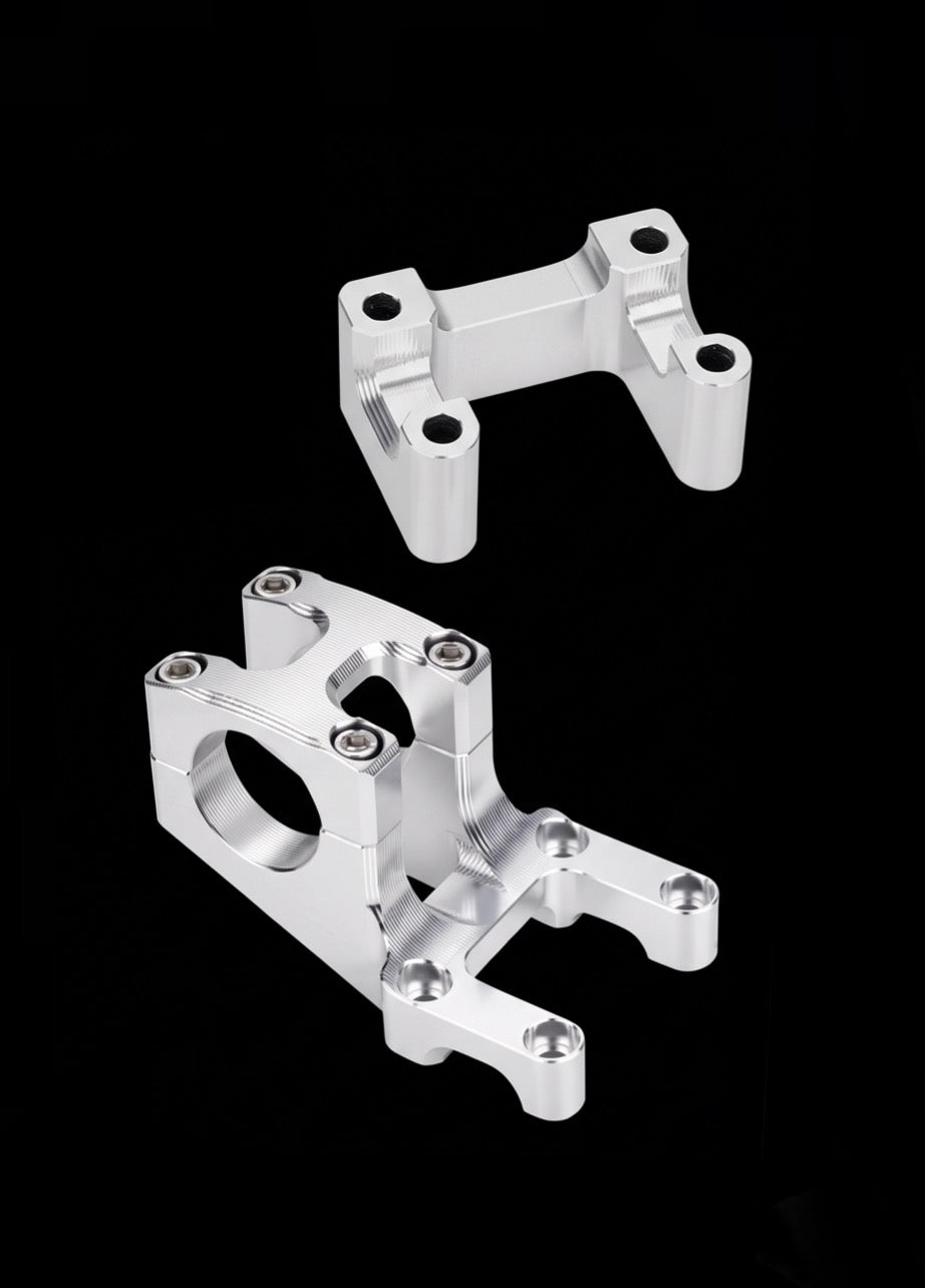 BilletAndCo Billet bar mount riser in chrome - E-Ride Pro