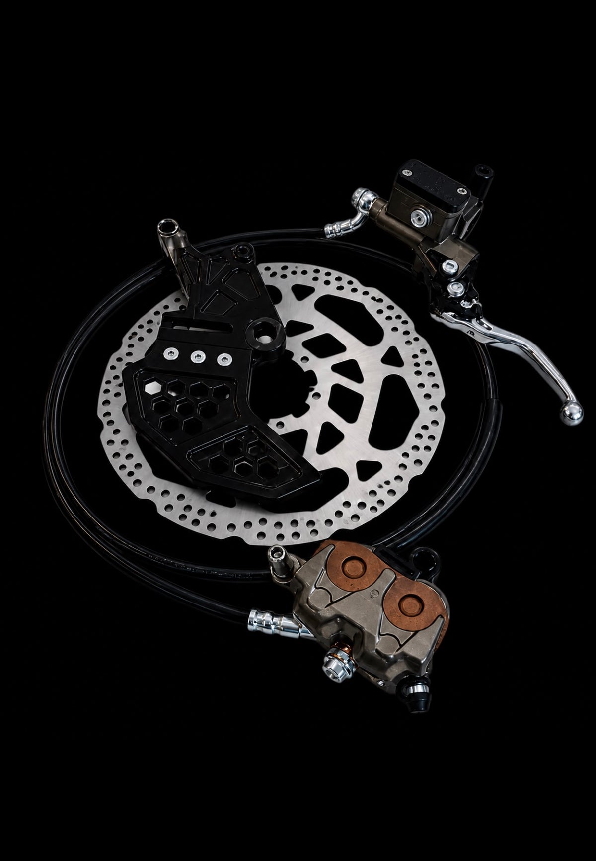 Full Ultra Bee Brake Setup - Pre-bled - E-Ride Pro - Billet mount