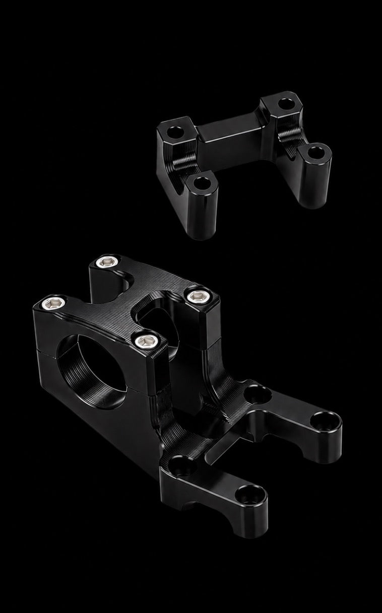 BilletAndCo Billet bar mount riser in black - E-Ride Pro