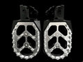 BilletAndCo Custom Billet Pegs in Black and Chrome