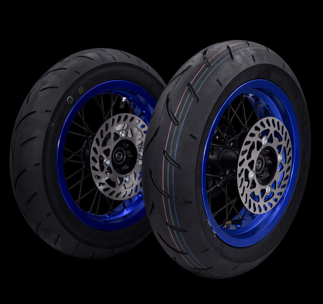12” Supermotos - Black, Chrome, Red, Blue - 1 Month Pre Order