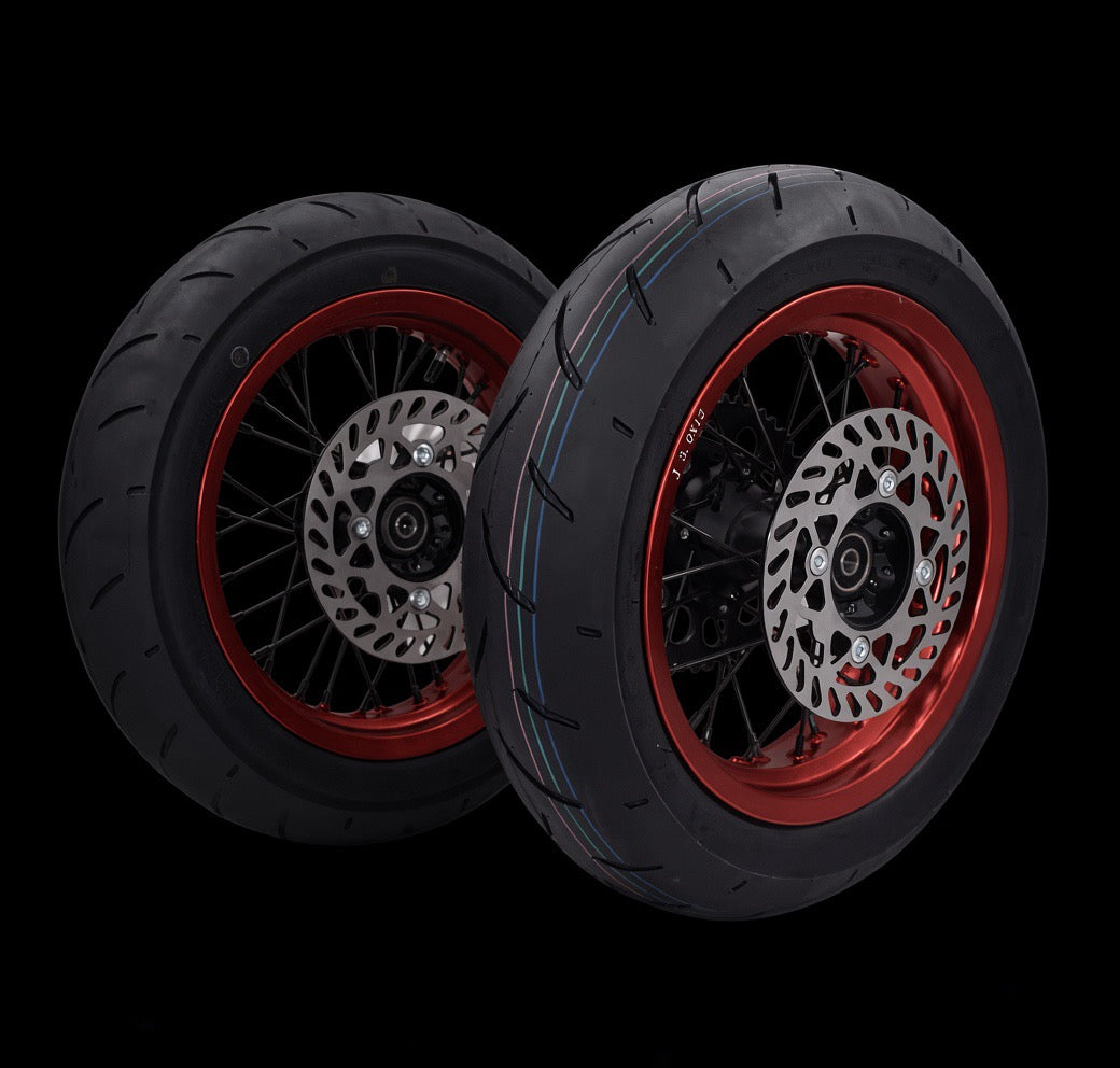12” Supermotos - Black, Chrome, Red, Blue - 1 Month Pre Order