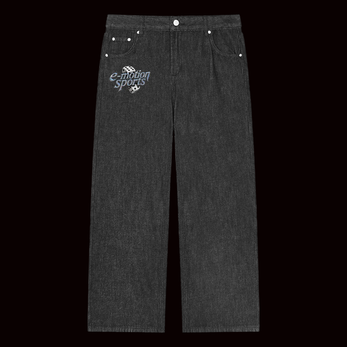 Chrome anti pedal club dice jeans
